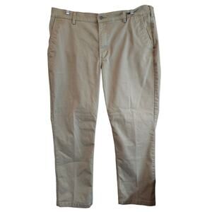 Duluth Trading 40 Grit Flex Twill Khaki Pants Straight Chino Men 40x32 Utility B